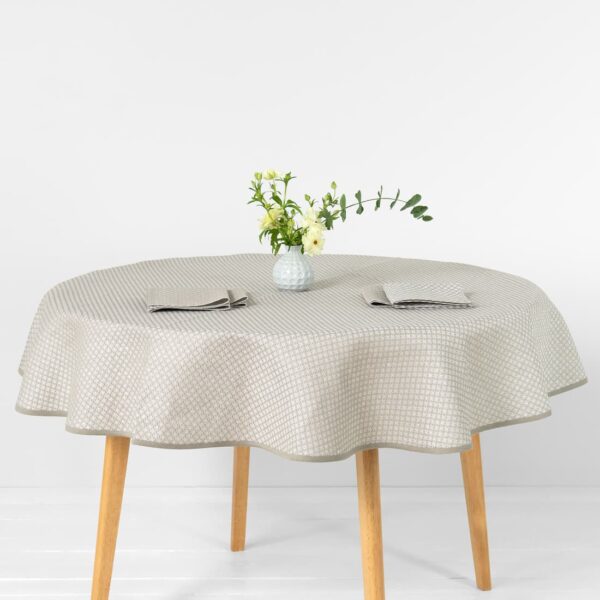 TONY Pöytäliina pyöreä/ovaali beige