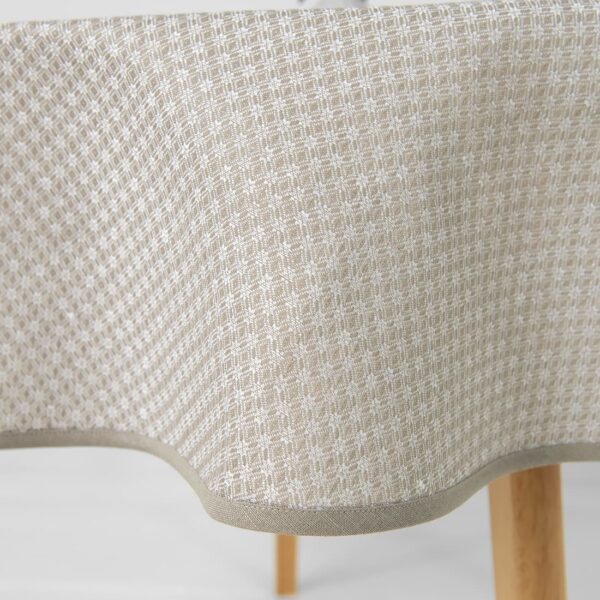 TONY Pöytäliina pyöreä/ovaali beige - Image 5