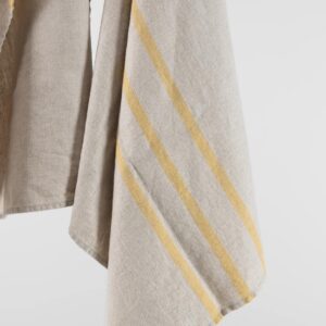 VILLA Kylpypyyhe keltaisilla raidoilla