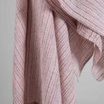 PURO Kylpypyyhe raidallinen vaaleanpunainen