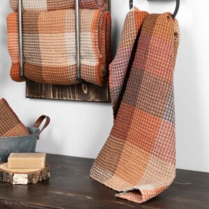 BINGO Kylpypyyhe ruskea ruudullinen