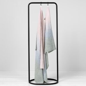 VITO Kylpypyyhe harmaa vaaleanpunainen