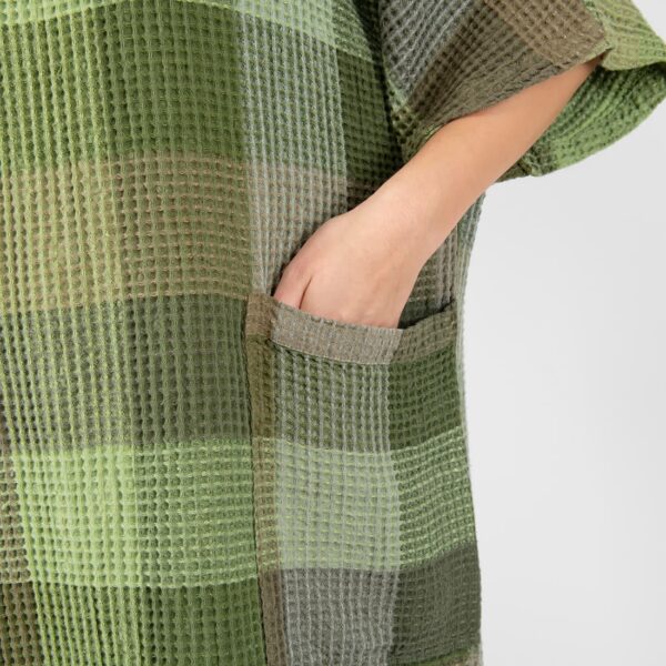 BINGO Poncho vihreä ruudullinen - Image 5