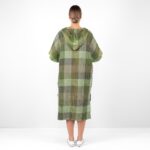 BINGO Poncho vihreä ruudullinen