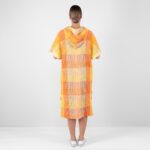 BINGO Poncho oranssi ruudullinen
