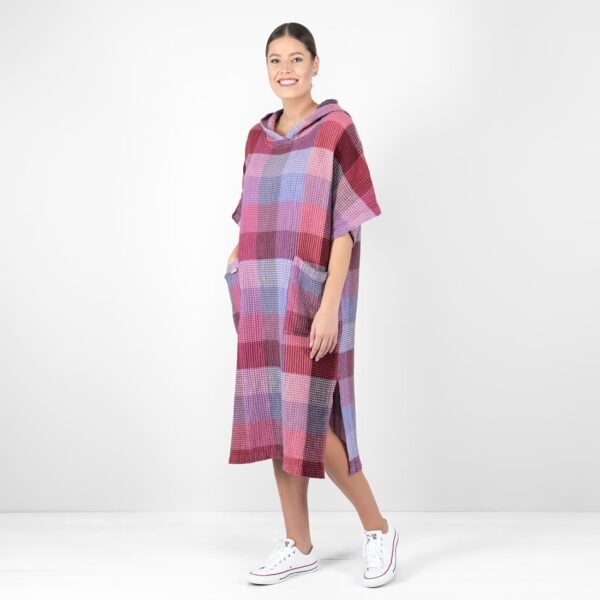 BINGO Poncho liila ruudullinen - Image 2
