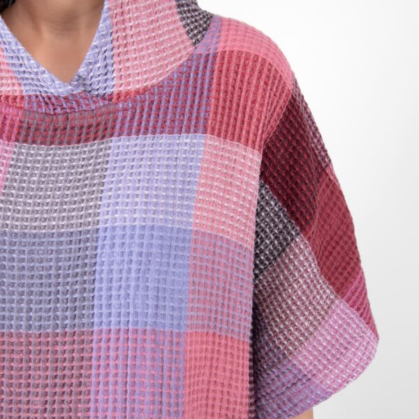 BINGO Poncho liila ruudullinen - Image 4