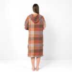BINGO Poncho ruskea ruudullinen