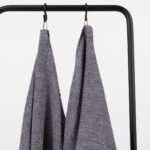 PURO Kylpypyyhe sininen meleerattu