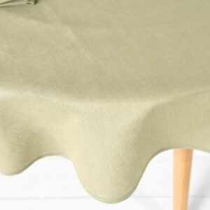 LUNA Pöytäliina pyöreä/ovaali vaaleanvihreä