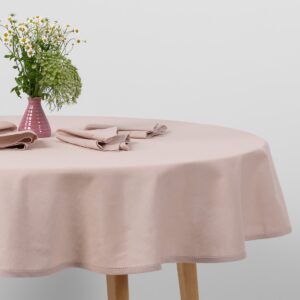 LUNA Pöytäliina pyöreä/ovaali vaaleanpunainen