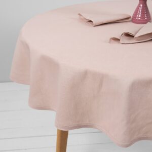 LUNA Pöytäliina pyöreä/ovaali vaaleanpunainen