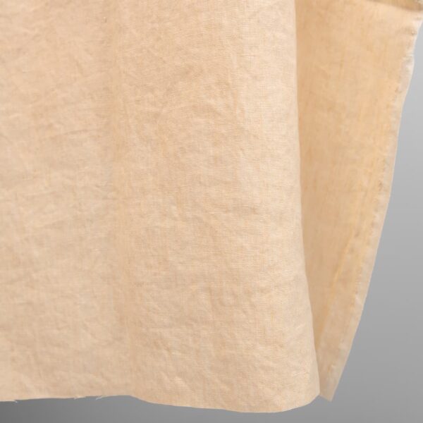 linen white yellow fabric, stone washed