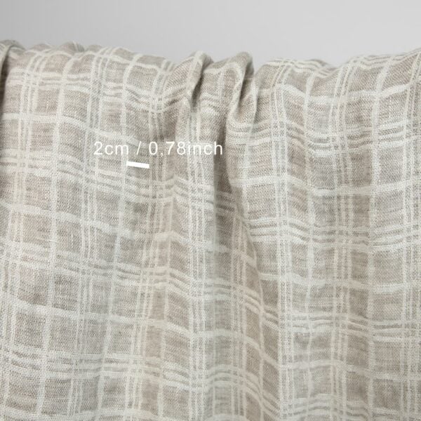 linen washed jacquard squares, 140cm.