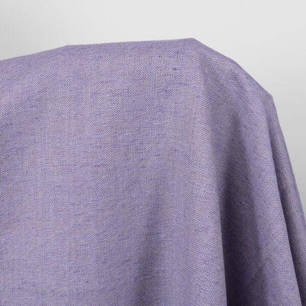 linen cotton violet fabric, panama