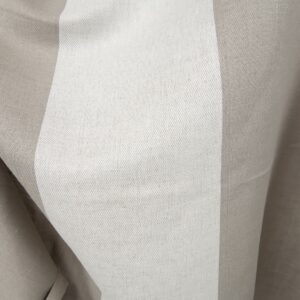 linen cotton fabric wide stripes, twill