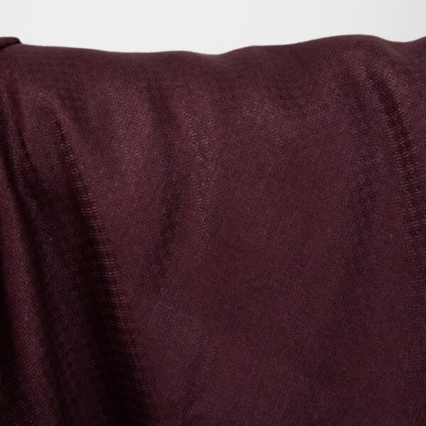 linen bordo fabric in rhombus 150cm.