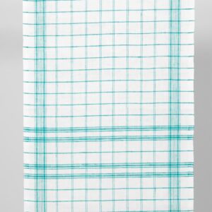 Kapea vihreäruutuinen pellavakangas