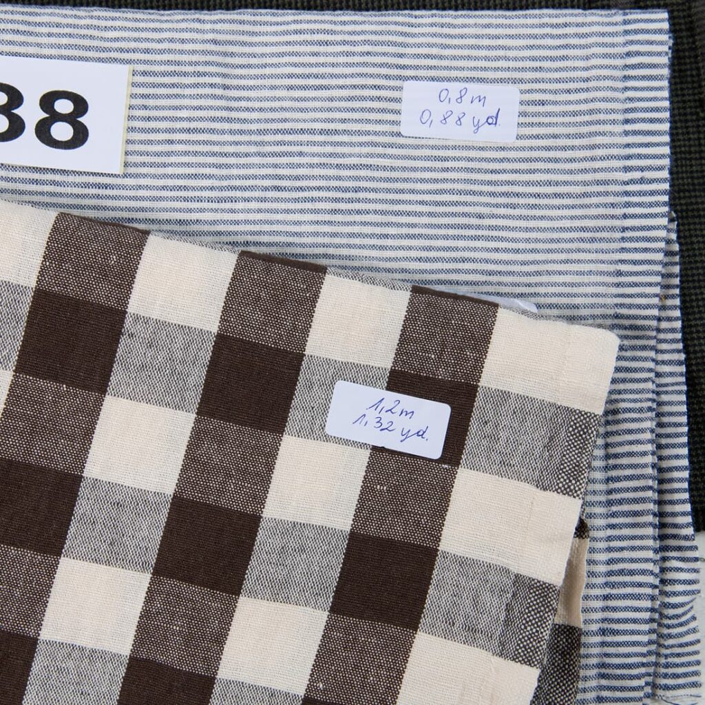Pellava-puuvillakangaspalat, setti nro 738 4 Pellava-puuvillakangaspalat, setti nro 738 - Image 4