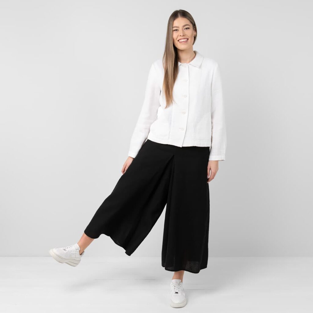 MYKA Culottes-housut musta 2 MYKA Culottes-housut musta - Image 2
