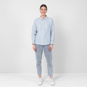 ODILE Paita raidallinen sininen ja valkoinen