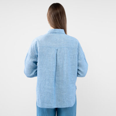 ODILE WEST Paita raidallinen sininen