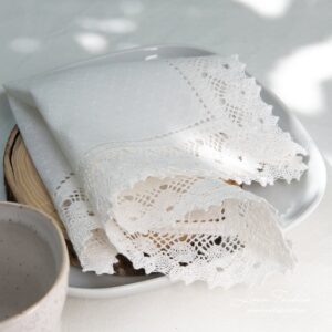 NORA Lautasliina pieni valkoinen