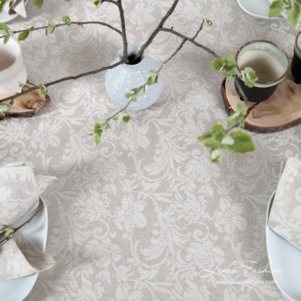 FLORA Pöytäliina beige - Image 4