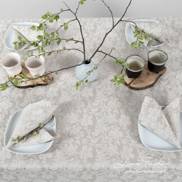 FLORA Pöytäliina beige - Image 3