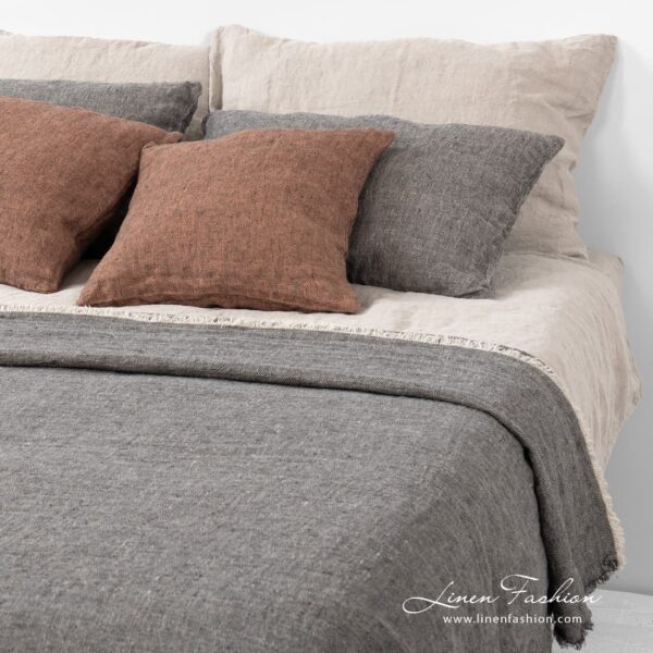 Grey LEILA bedspread.