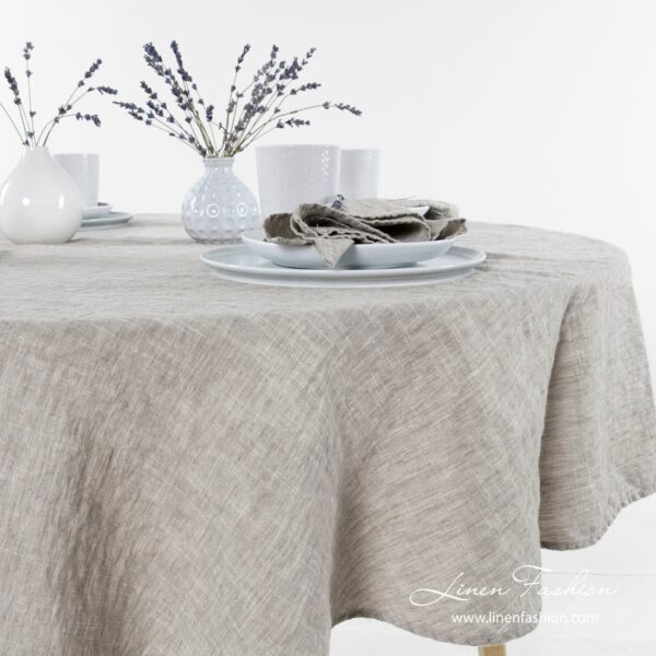 ASTRA Pöytäliina pyöreä beige - Image 2