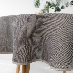 MINERAL Pöytäliina pyöreä/ovaali harmaa