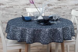 ATLANTA Pöytäliina pyöreä/ovaali sininen