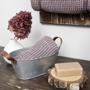 BINGO Kylpypyyhe ruskea ruudullinen