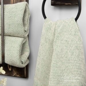 MORO Kylpypyyhe valkoinen vihreä