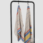 ZELDA Kylpypyyhe beige raidallinen raidallinen