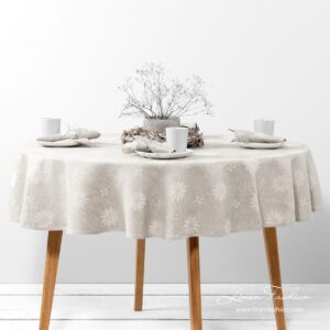 MYSTI Pöytäliina pyöreä/ovaali beige