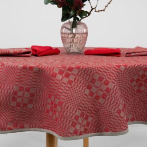 WILLOW Pöytäliina pyöreä/ovaali punainen