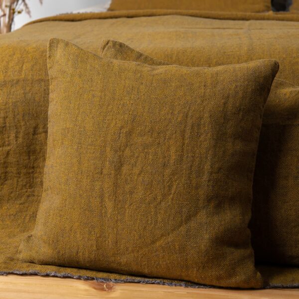 LEILA Koristetyynynpäällinen keltainen