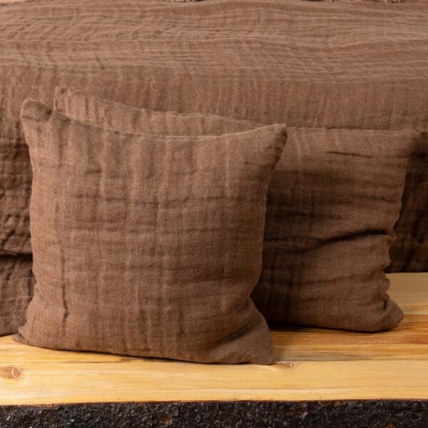 FONDA Koristetyynynpäällinen tummanruskea