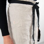 BISTRO SHORT Esiliina luonnonvärinen pellava