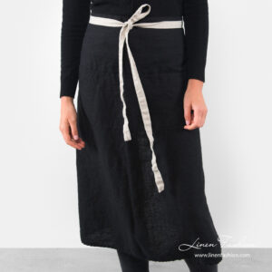 BISTRO PITKÄ Esiliina musta