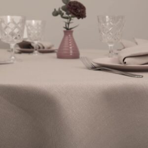 KOMA Pöytäliina pyöreä/ovaali ruusunbeige