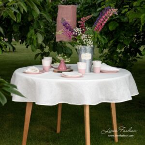 AIRA Pöytäliina pyöreä/ovaali valkoinen