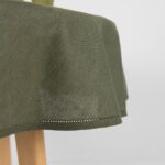 LUNA Pöytäliina pyöreä/ovaali oliivinvihreä