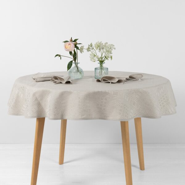 CAMPO Pöytäliina pyöreä/ovaali beige