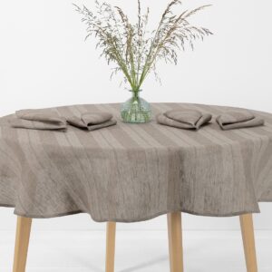 ISLA Pöytäliina pyöreä/ovaali hiekanvärinen