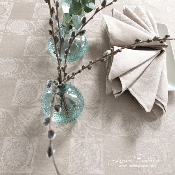 BOTANIC Pöytäliina beige - Image 3