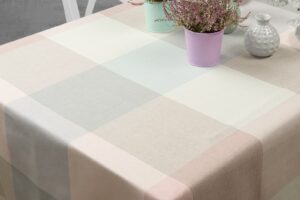 KARO Pöytäliina vaaleanharmaa 10 KARO Pöytäliina vaaleanharmaa