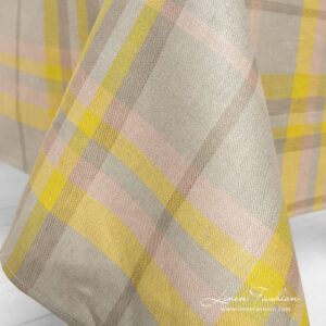 LOZANA Pöytäliina keltainen harmaa